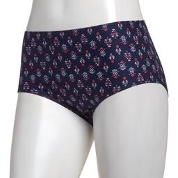 Womens Laura Ashley(R) Brushed Micro Laser Brief Panties - LS4063LX
