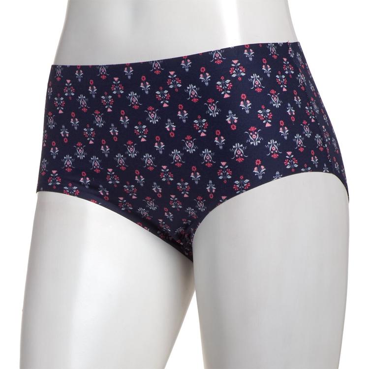 Womens Laura Ashley(R) Brushed Micro Laser Brief Panties - LS4063LX
