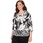 Plus Size Alfred Dunner Crowd Pleaser Dramatic Floral Blouse - image 3