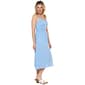 Womens Absolutely Famous Strappy Dot Ruched Waist Midi Dress - image 4