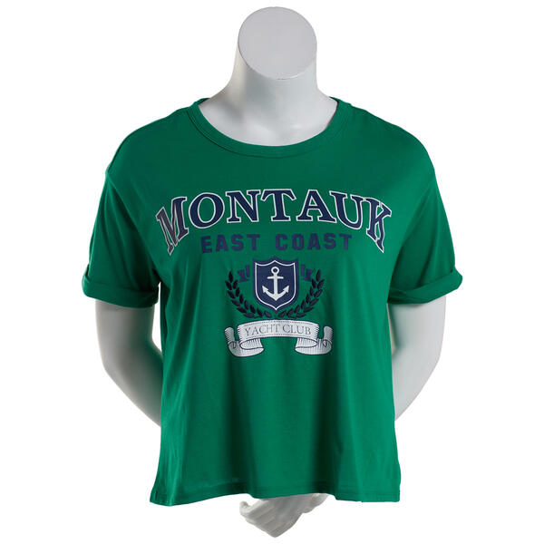 Juniors Plus No Comment Yacht Club Boxy Graphic Tee - image 