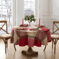 Threadmade Prestige Poinsettia Jacquard Tablecloth - image 5