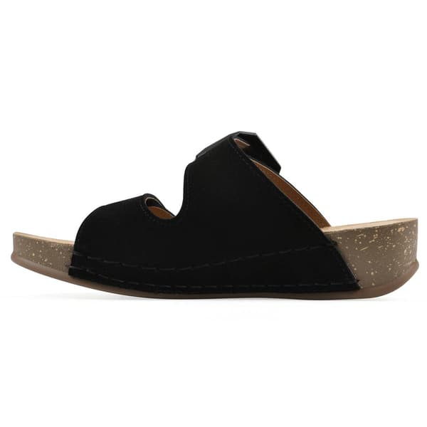 Womens White Mountain Fearful Slide Sandals