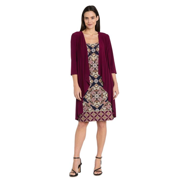 Womens R&M Richards Paisley Jacket Dress
