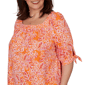 Plus Size Ruby Rd. Hothouse Florals Tie Sleeve Paisley Blouse - image 5