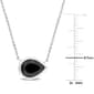 Sophia B 2.0ctw. Black Pear Shaped Diamond Pendant Necklace - image 3