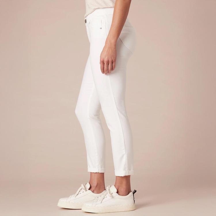 Womens Democracy "Ab"solution® Crop Skinny Jeans - Optic White