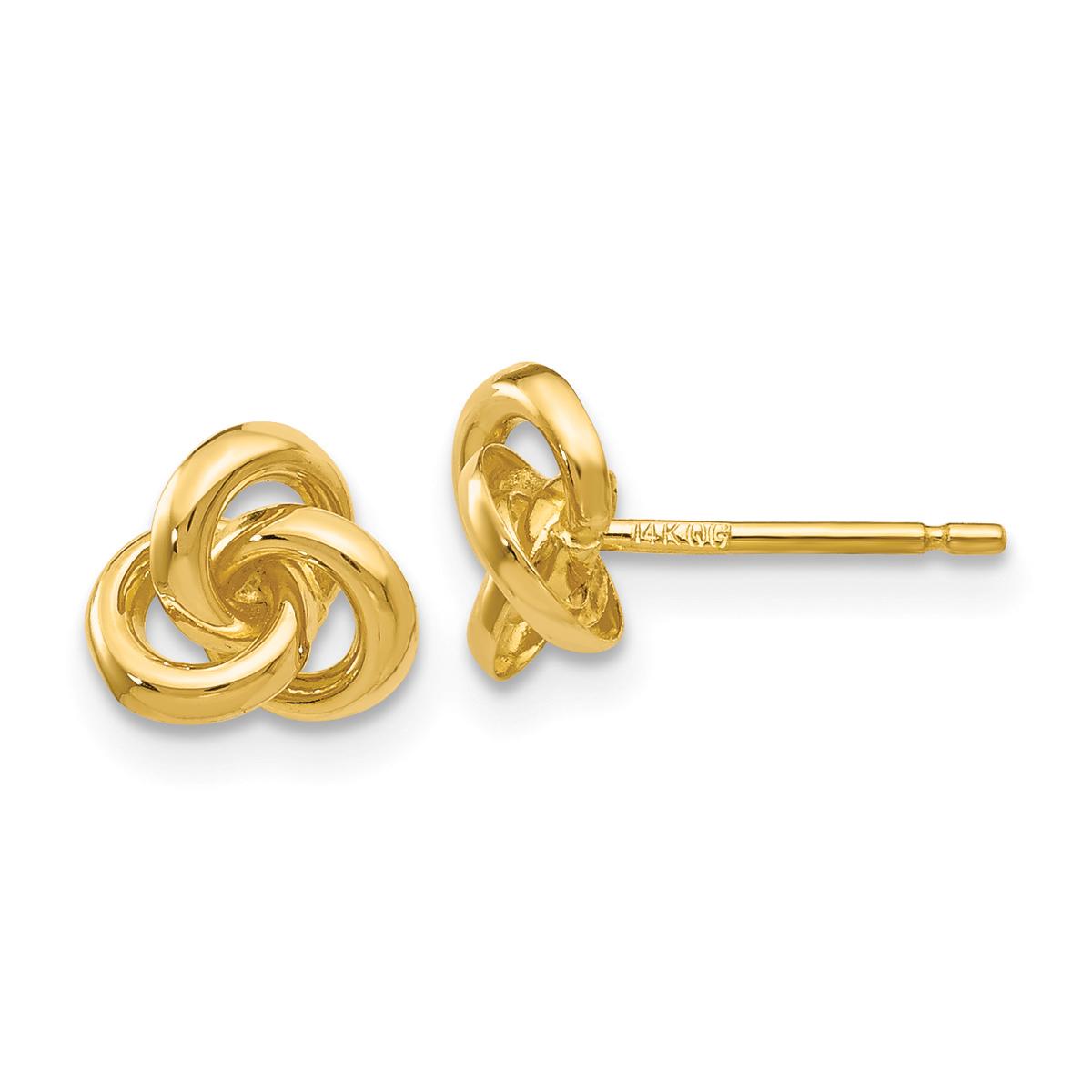Gold Classics™ 14kt. Trinity Knot Stud Earrings