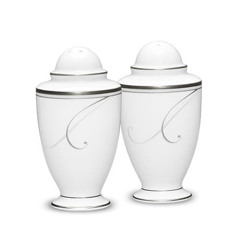 Noritake Platinum Wave Salt & Pepper Set