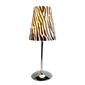 LimeLights Mini Silver Table Lamp w/Plastic Printed Shade - image 1