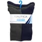 Mens Nautica 5pk. Athletic Crew Socks - Grey/Blue - image 3