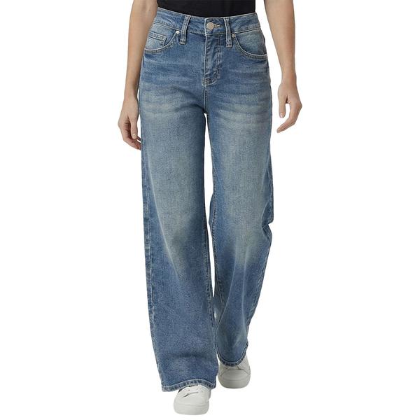 Womens Royalty High Rise Premium Stretch Wide Leg Jeans