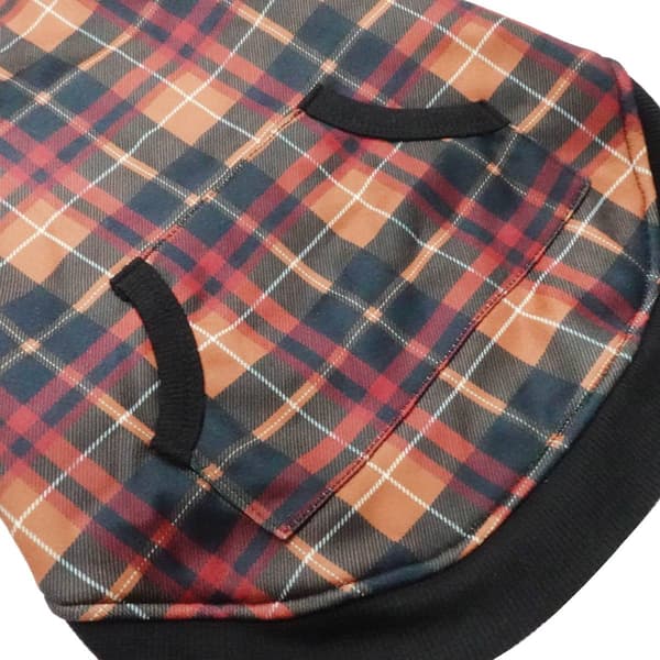 Best Furry Friends Cider Plaid Pet Hoodie