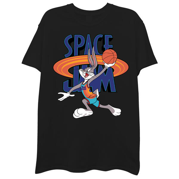Young Mens Space Jam Bugs Bunny Short Sleeve Graphic Tee - image 