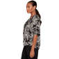 Petite Skye&#8217;s the Limit Spicy Graphic Tropical Leaf Blouse - image 4