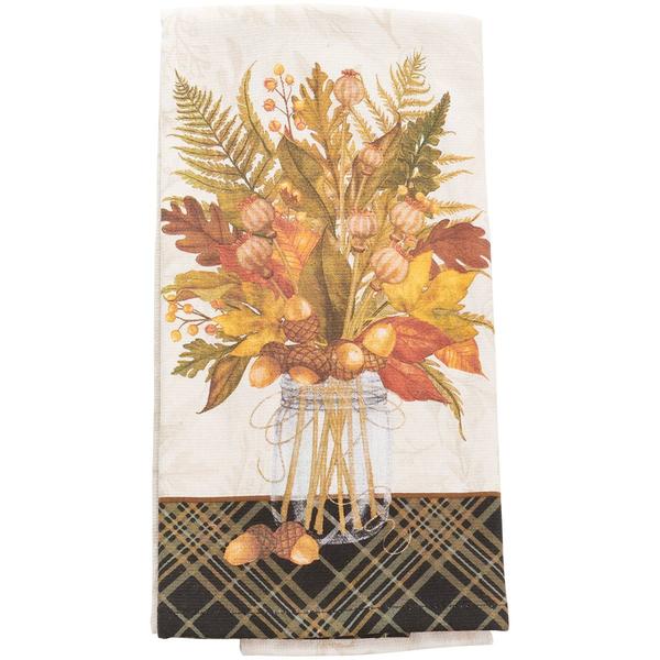 Kay Dee Designs Fall Splendour Jar Bouquet Kitchen Towel - image 