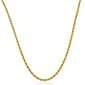 Gianni Argento 20in. Gold over Sterling Rope Chain Necklace - image 1