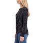 Womens NY Collection Long Sleeve Side Knot Branch Blouse - image 3