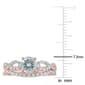 Gemstone Classics&#8482; 10kt. Rose Gold Aquamarine & Diamond Ring - image 3