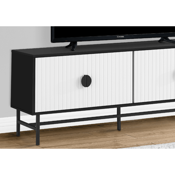 Monarch Specialties Maeve 60in. Dual Cabinet TV Stand