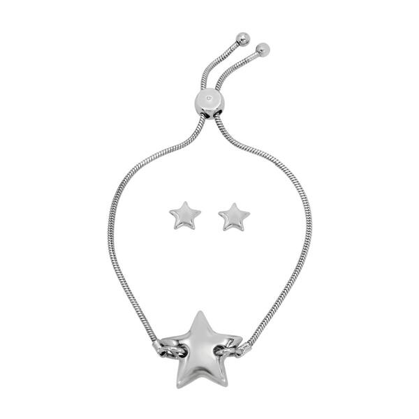 Steve Madden Puffy Star Jewelry Set - image 