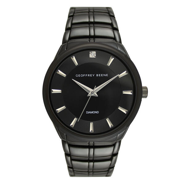 Mens Geoffrey Beene&#40;R&#41; Gunmetal Diamond Watch - GBA0002GU - image 