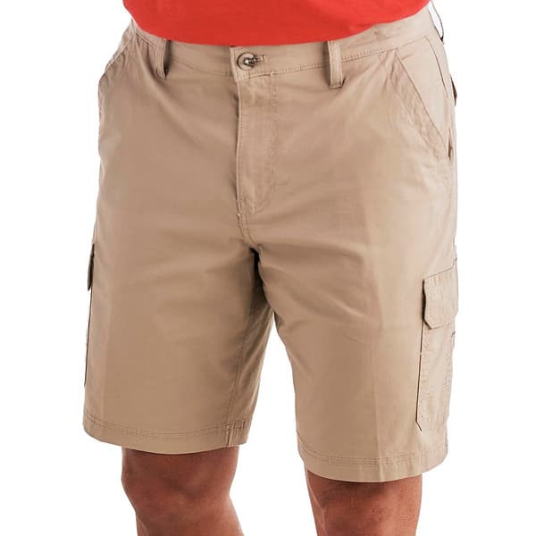 Mens Chaps Poplin Stretch Cargo Shorts - image 