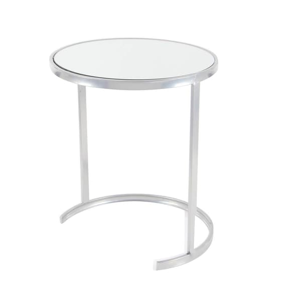 9th & Pike® Silver Tin Contemporary Accent Table - Set of 3