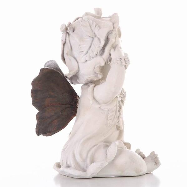 Hi-Line Gift Baby Fairy w/ Hands on Her Face Garden Statue