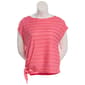 Womens French Laundry Short Dolman Scallop Trim Side Tie Blouse - image 1
