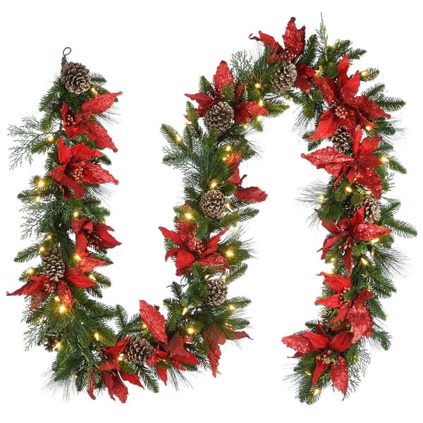 National Tree Pre-Lit 9ft. Feel Real&#40;R&#41; Garland - image 