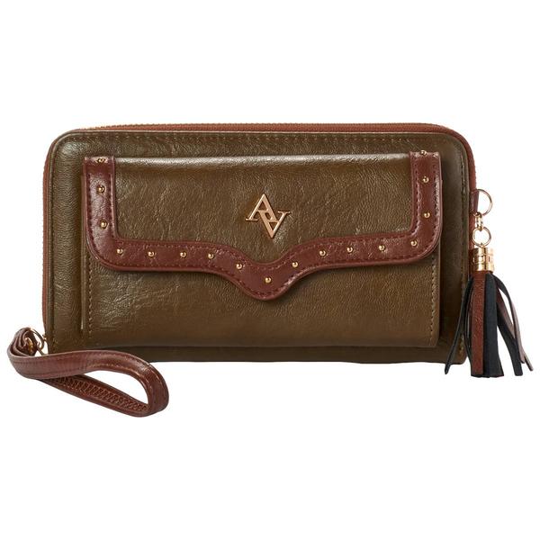 Womens Adrienne Vittadini Dream Weaver Zip Wallet - image 