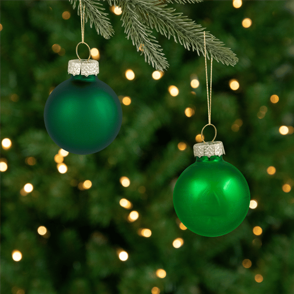 Northlight 40ct. Shiny & Matte Glass Ball Ornaments