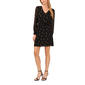Petite MSK Long Sleeve Dots V-Neck Chiffon Blouson Dress - image 3