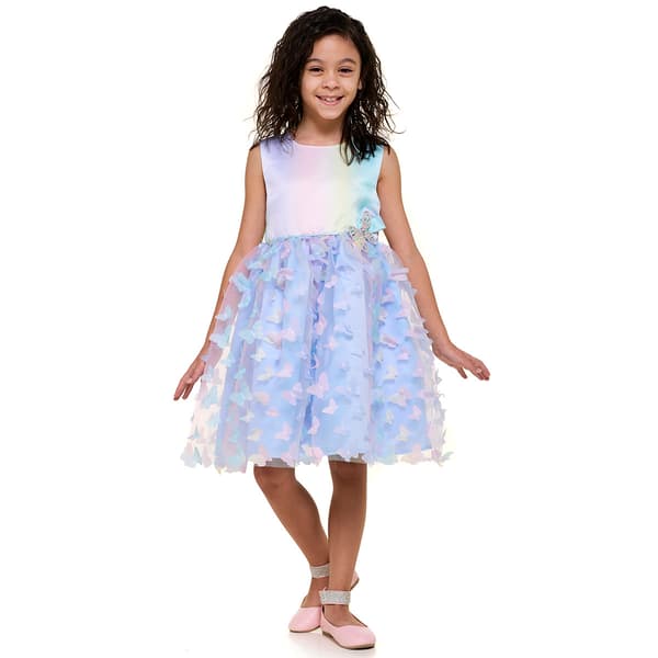 Girls (4-6x) Blueberi Boulevard 3D Butterfly Dress