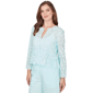 Petite Ruby Rd. Renaissance Romance Floral Eyelet Cardigan - image 2