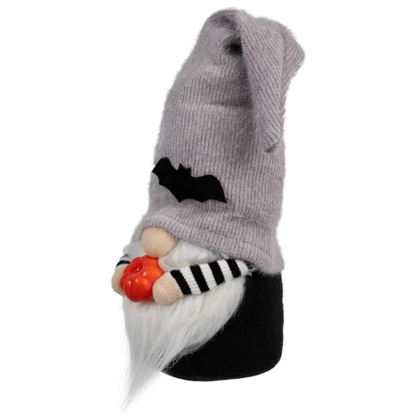 Northlight Seasonal 9.5in. Standing Gnome With Pumpkin and Bats