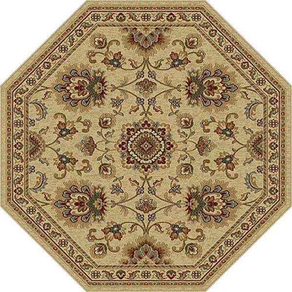 Tayse Sensation Charlotte Octagonal Area Rug-Ivory - image 