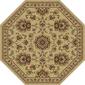 Tayse Sensation Charlotte Octagonal Area Rug-Ivory - image 1