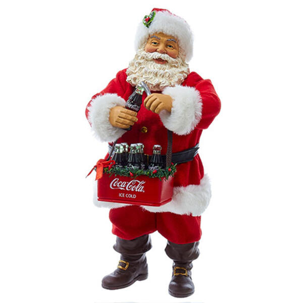Coca-Cola&#40;R&#41; 10in. Santa Opening Coke Table Piece - image 
