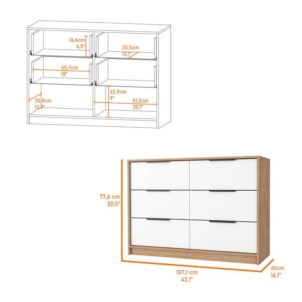 FM FURNITURE Marion Slide & Pull Dresser