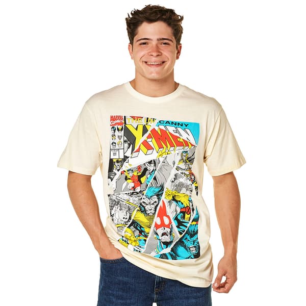 Young Mens Marvel X-Men Torn Graphic Tee - image 