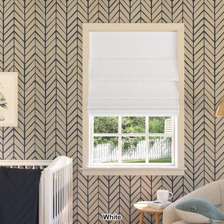 Sun Zero® Pryer Textured 100% Blackout Cordless Roman Shade
