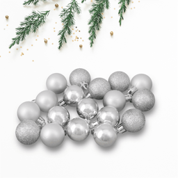 Northlight 18ct Silver Splendor 4-Finish Christmas Ball Ornaments