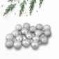 Northlight 18ct Silver Splendor 4-Finish Christmas Ball Ornaments - image 1