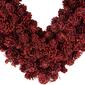 Northlight Seasonal Pine Cone Rose Valentine''s Day Heart Wreath - image 4