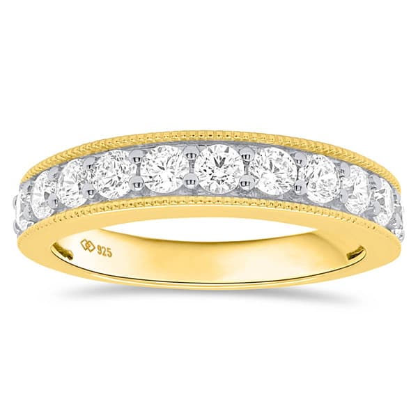 Nova Star(R) Yellow Gold 1ctw. 11 Lab Grown Diamonds Band Ring