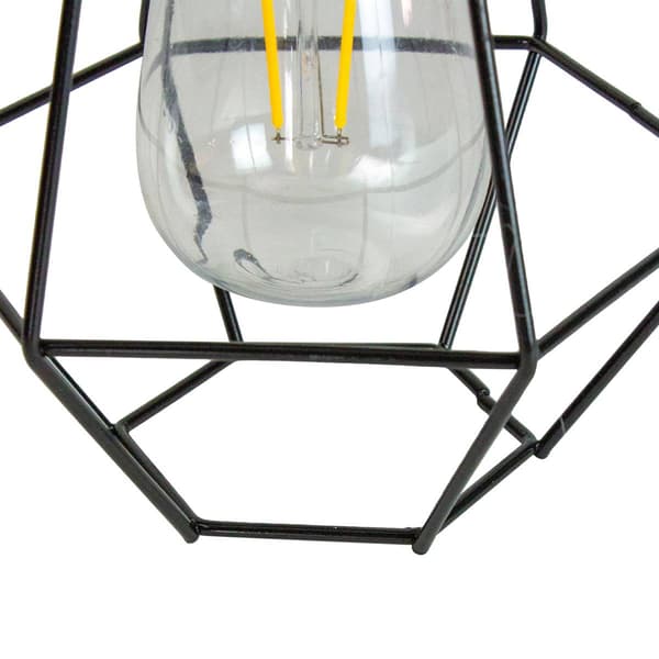Northlight Seasonal 7.5in. Geometric Hanging Solar Lantern