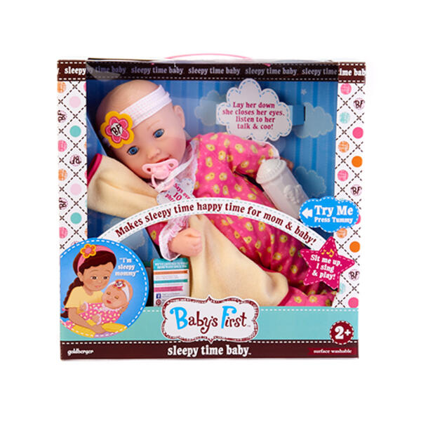 Baby&#39;s First(tm)  Unbelievably Snappy Snoozy Sleepy Time Doll - image 