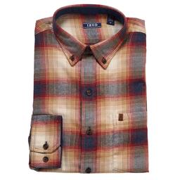 Mens IZOD® Long Sleeve Stratton Flannel Shirt - Medieval Blue